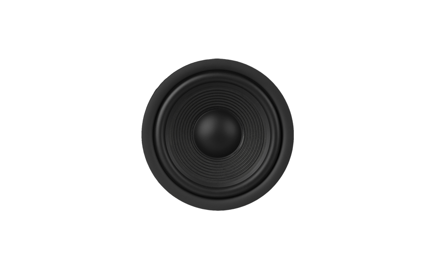 Altavoces cuádruples de cono acanalado de policelulosa de 114 mm